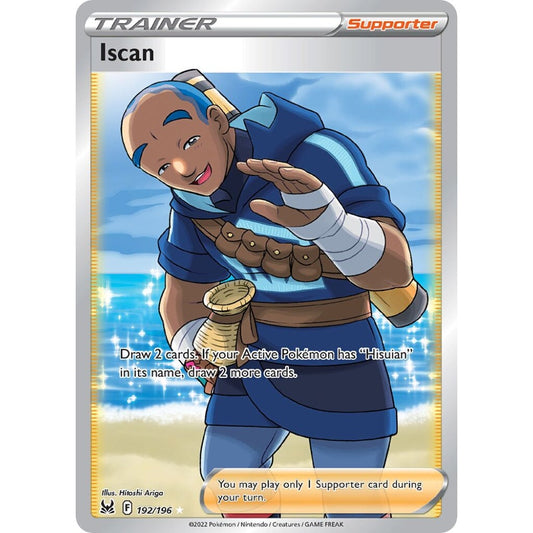 Iscan Rare Ultra 192/196 Pokemon Card Game Lost Origin