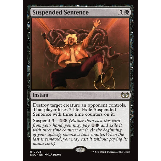 Suspended Sentence, 25, rare, Magic: The Gathering, Duskmourn: House of Horror