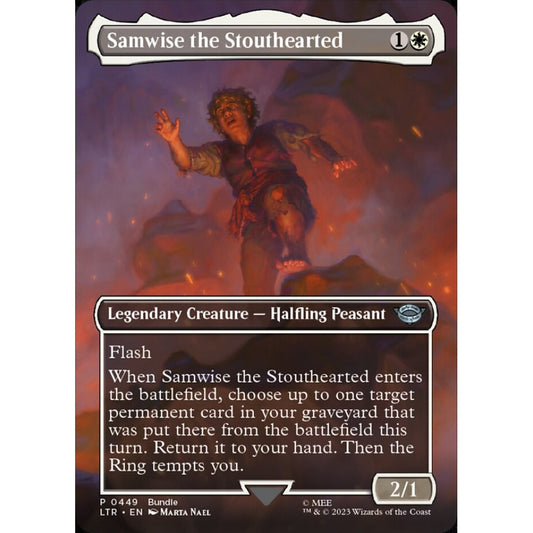 Samwise the Stouthearted, uncommon, 449, Magic the Gathering, The Lord of the Rings: Tales of Middle-earth