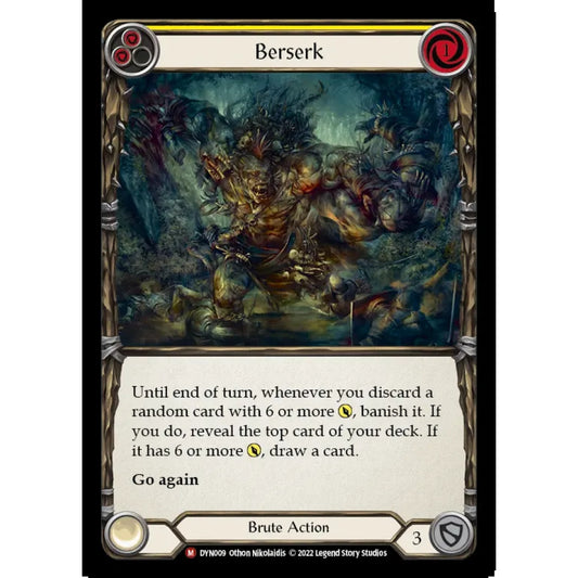 Berserk DYN009-RF Majestic Flesh & Blood Trading Card Game Dynasty in Rainbow Foil Art