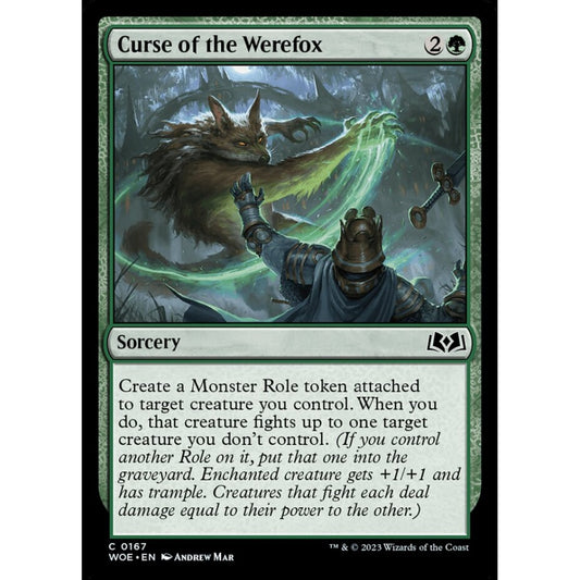 Curse of the Werefox, common, 167, Magic the Gathering, Wilds of Eldraine