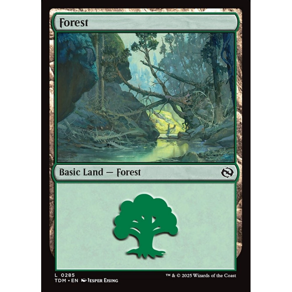 Forest common 285 Magic the Gathering Tarkir: Dragonstorm