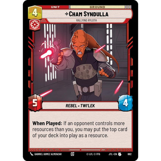 Cham Syndulla, U, JTL 662) Foil, Star Wars Unlimited