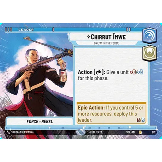 Chirrut Îmwe, 272, R, Star Wars Unlimited, Sparks Of Rebellion