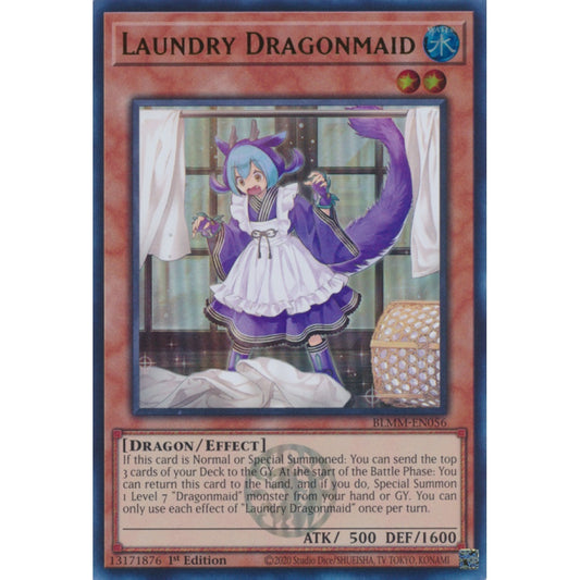 Laundry Dragonmaid RA03-EN021 Super Super Rare Yu-Gi-Oh Quarter Century Bonanza in Art