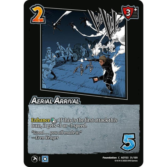 Aerial Arrival 31/189 AOT03 Universus Attack on Titan: Apocalypse Foundation C