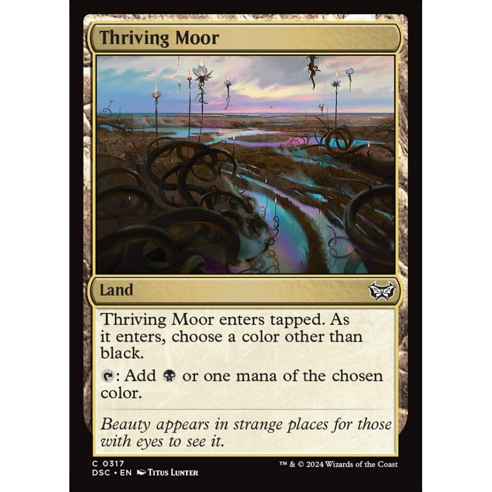 Thriving Moor, 317, common, Magic: The Gathering, Duskmourn: House of Horror