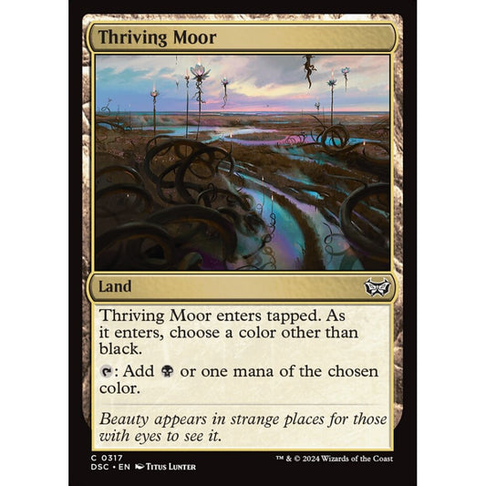 Thriving Moor, 317, common, Magic: The Gathering, Duskmourn: House of Horror
