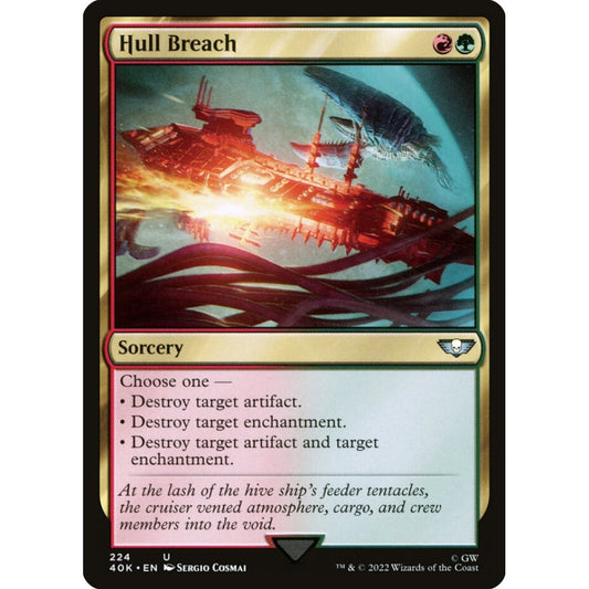 Hull Breach uncommon 224 Magic the Gathering Warhammer 40,000 Commander