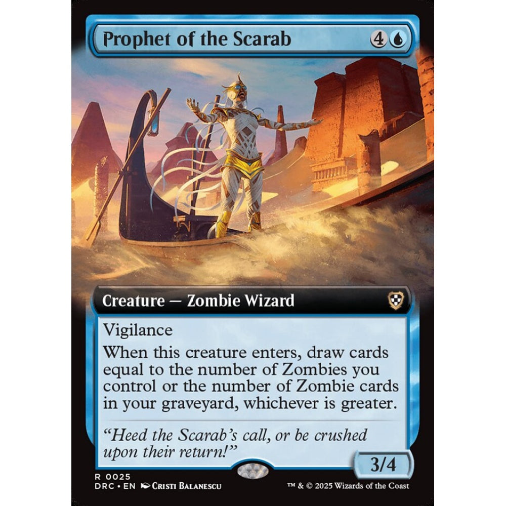 Prophet of the Scarab, 25, rare, Magic: The Gathering, Aetherdrift Commander