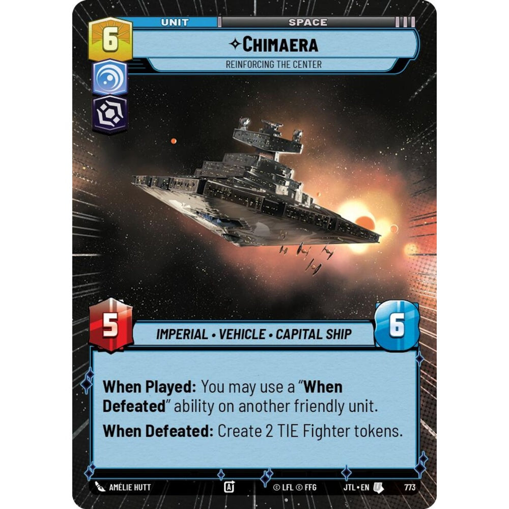 Chimaera, U, JTL 773) Hyperspace Foil, Star Wars Unlimited