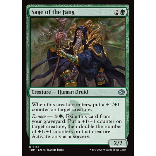 Sage of the Fang uncommon 155 Magic the Gathering Tarkir: Dragonstorm