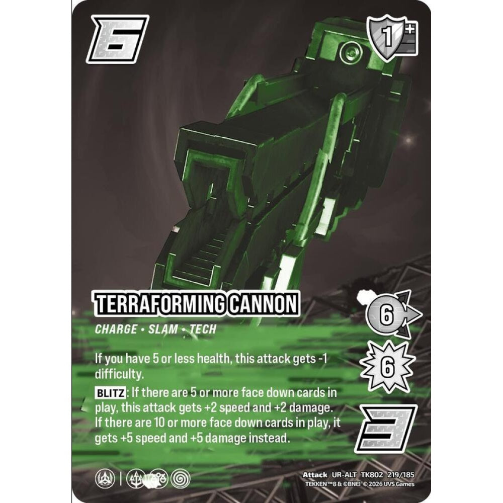 Terraforming Cannon 219/185 TK802 Universus Tekken 8 Attack UR-ALT
