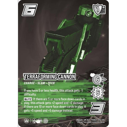 Terraforming Cannon 219/185 TK802 Universus Tekken 8 Attack UR-ALT