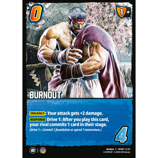 Burnout 3/21 SF601 Universus Street Fighter 6: Challanger Series Ryu&Luke Action C