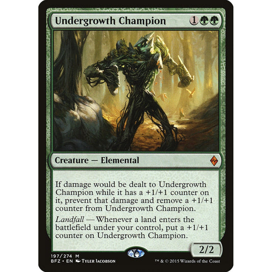 Undergrowth Champion mythic 197 Magic the Gathering Battle for Zendikar