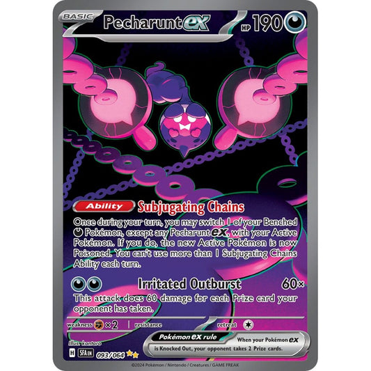Pecharunt ex Special Illustration Rare 093/064 Pokemon Card Game Shrouded Fable