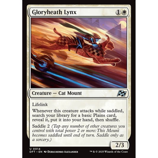 Gloryheath Lynx, 14, uncommon, Magic: The Gathering, Aetherdrift