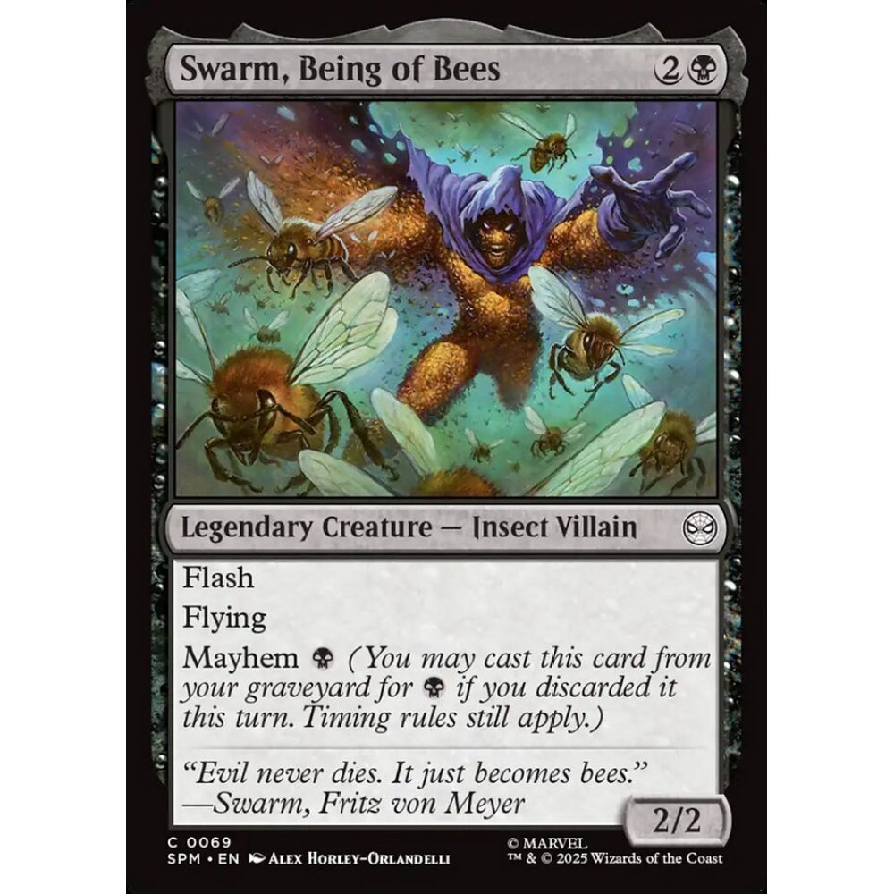 Swarm, Being of Bees common 69 Magic the Gathering Marvel's Spider-Man