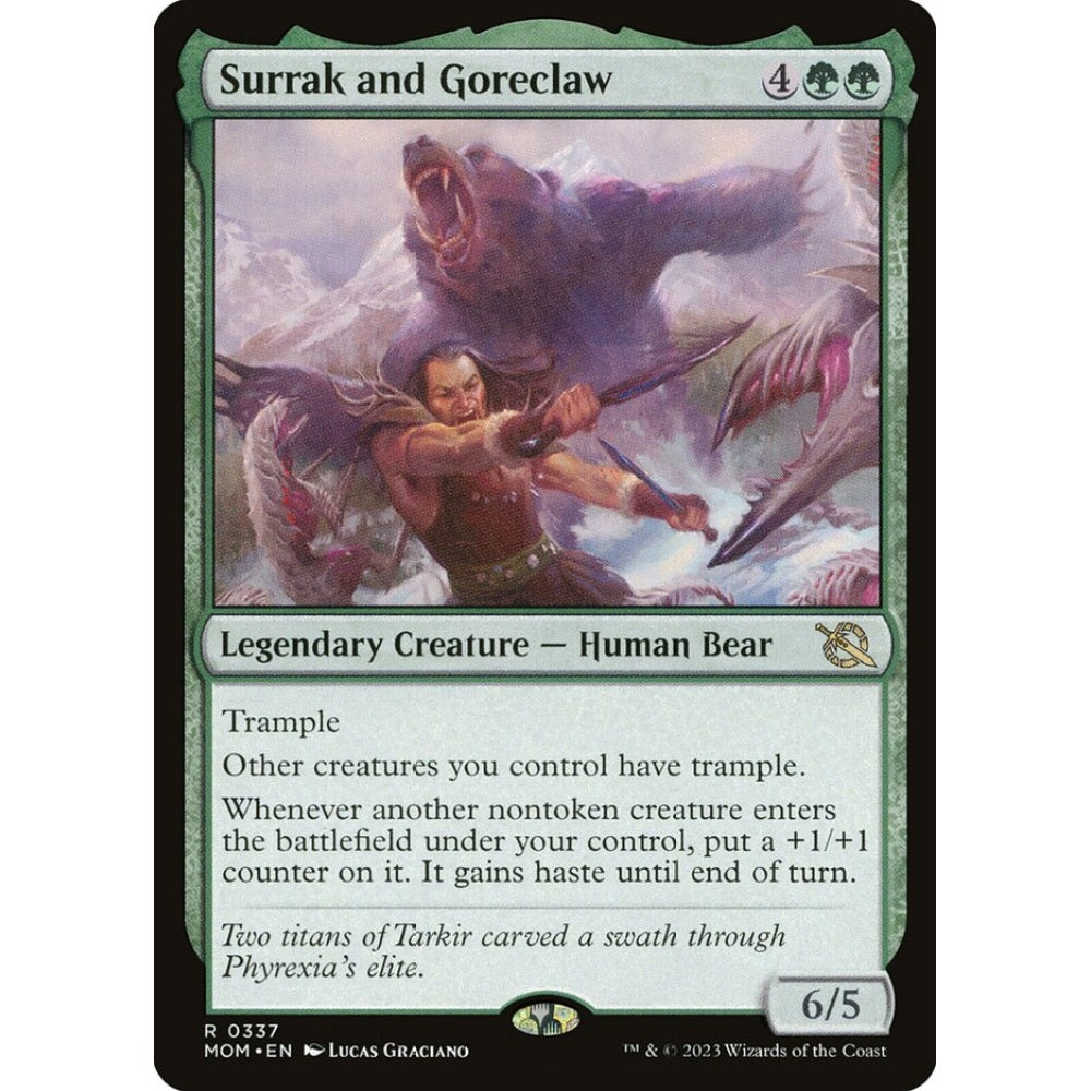 Surrak and Goreclaw rare 337 Magic the Gathering March of the Machine