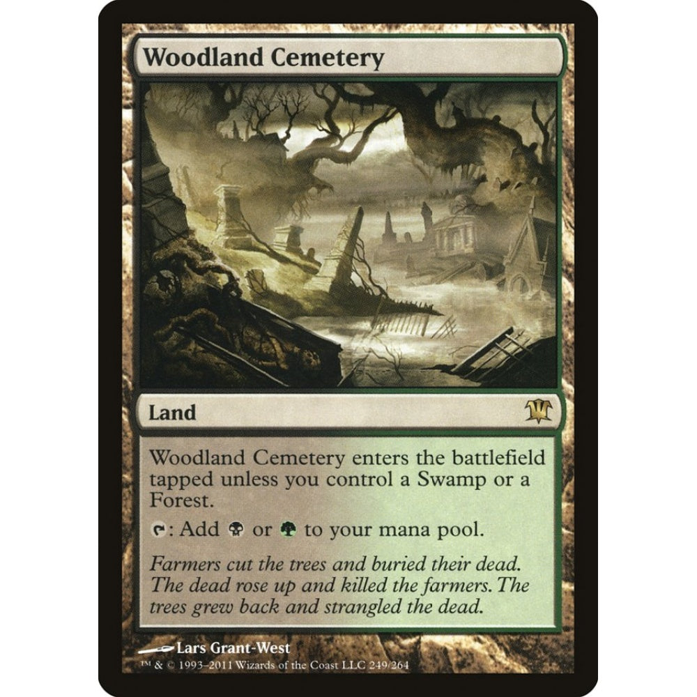 Woodland Cemetery rare 249 Magic the Gathering Innistrad