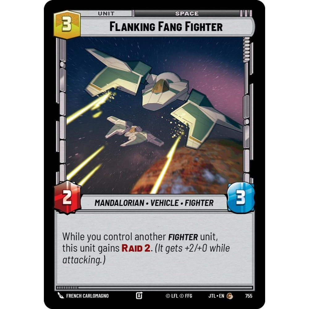 Flanking Fang Fighter, C, JTL 755) Foil, Star Wars Unlimited