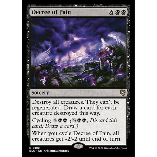 Decree of Pain, 182, rare, Magic: The Gathering, Bloomburrow