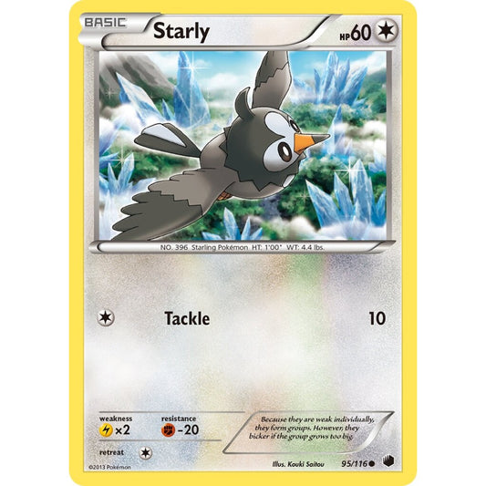 Starly Common 95/116 Pokemon Card Game Plasma Freeze