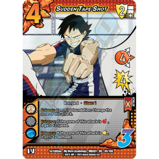Sudden Tape Shot, 49/180, UC, UniVersus, MHA01 My Hero Academia