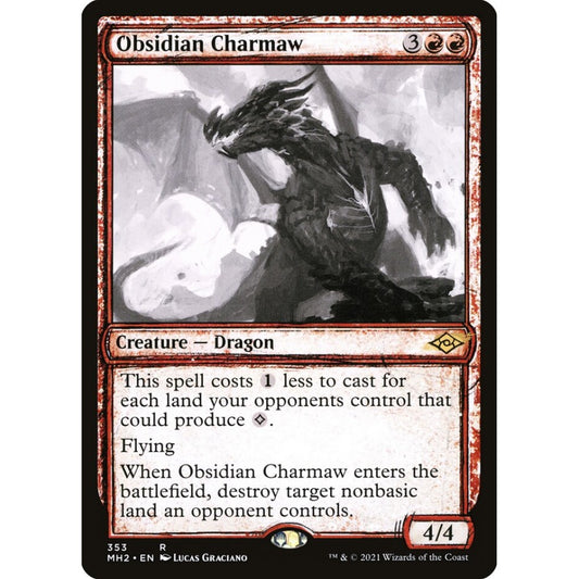 Obsidian Charmaw rare 353 Magic the Gathering Modern Horizons 2