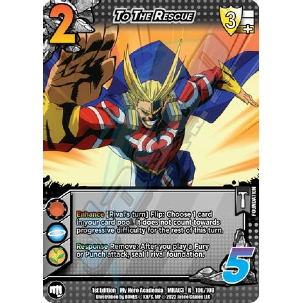 To the Rescue, 106/108, R, UniVersus, MHA03 Heroes Clash