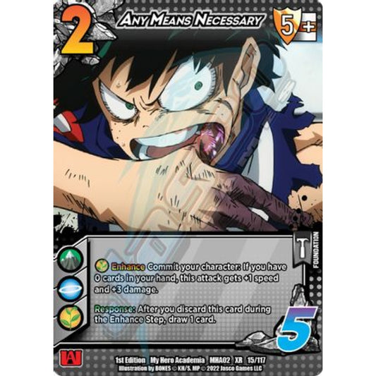 Any Means Necessary, 15/117, XR, UniVersus, MHA02 Crimson Rampage