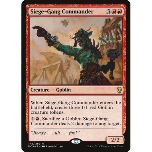 Siege-Gang Commander rare 143 Magic the Gathering Dominaria