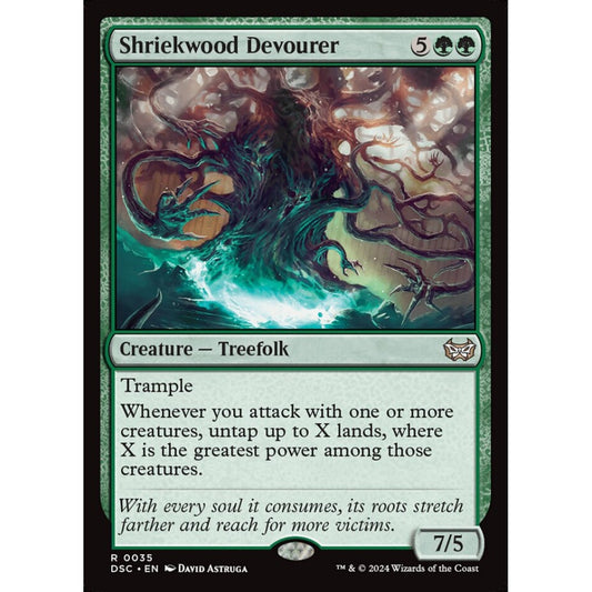 Shriekwood Devourer, 35, rare, Magic: The Gathering, Duskmourn: House of Horror