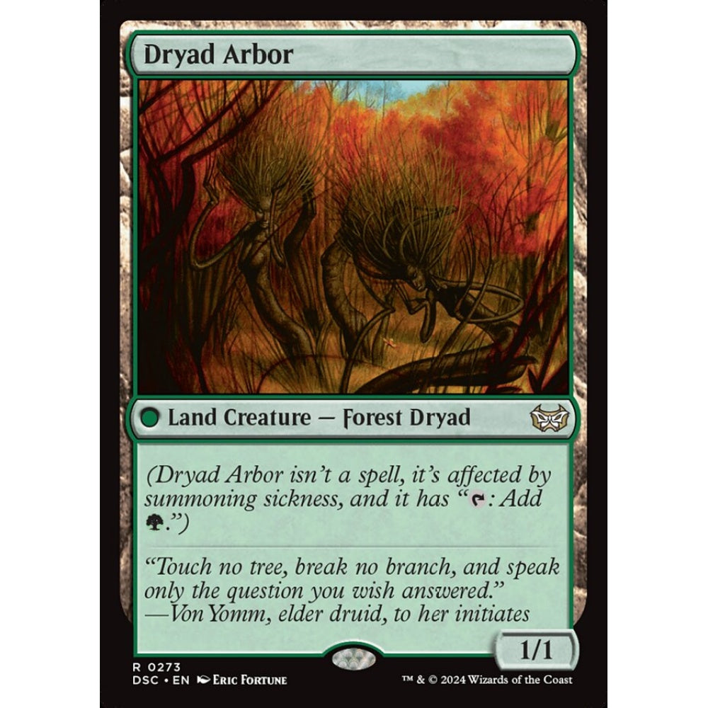 Dryad Arbor, 273, rare, Magic: The Gathering, Duskmourn: House of Horror