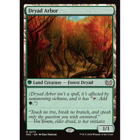 Dryad Arbor, 273, rare, Magic: The Gathering, Duskmourn: House of Horror
