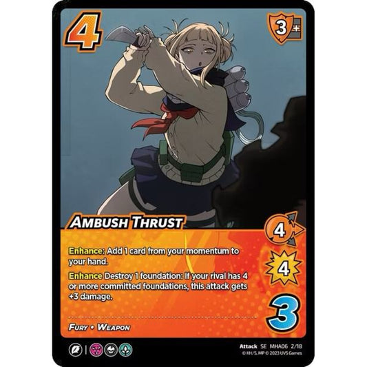 Ambush Thrust, 2/18, MHA06, Universus, MHA06 Jet Burn, nan