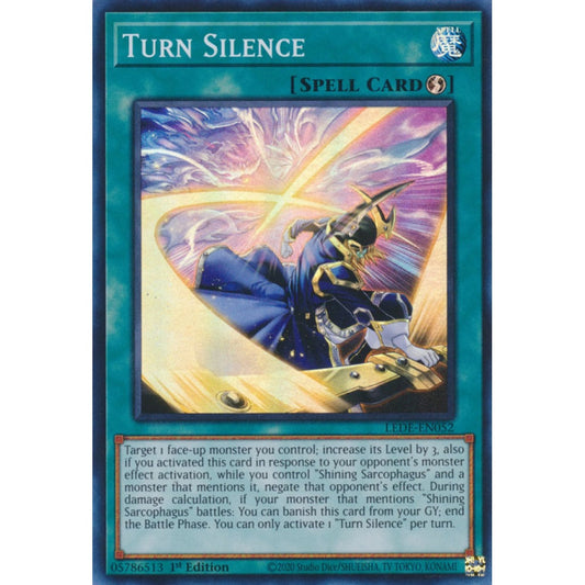 Turn Silence LEDE-EN052 Super Super Rare Yu-Gi-Oh Legacy of Destruction in Art