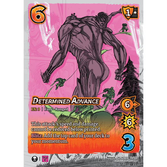 Determined Advance, 71/297, UR, UniVersus, Attack on Titan: Battle for Humanity