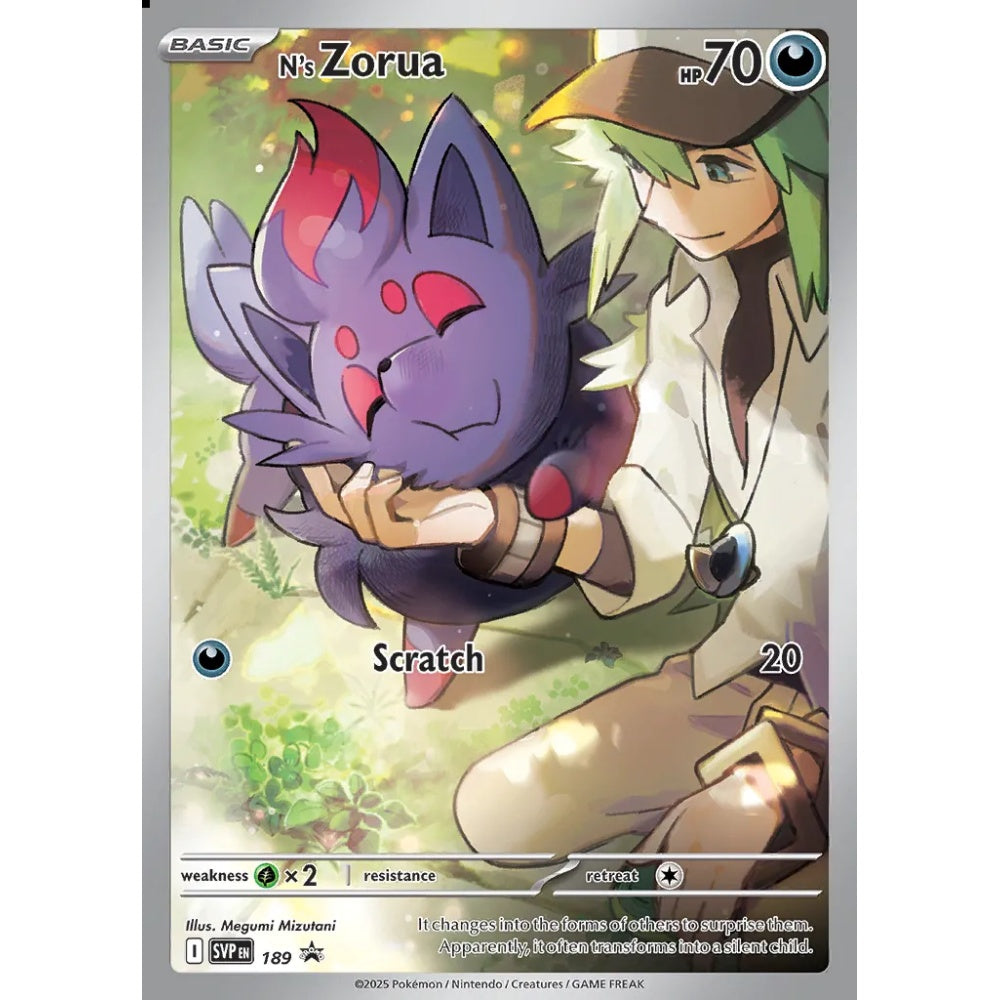N's Zorua Promo 189 Pokemon Card Game Scarlet & Violet Promos