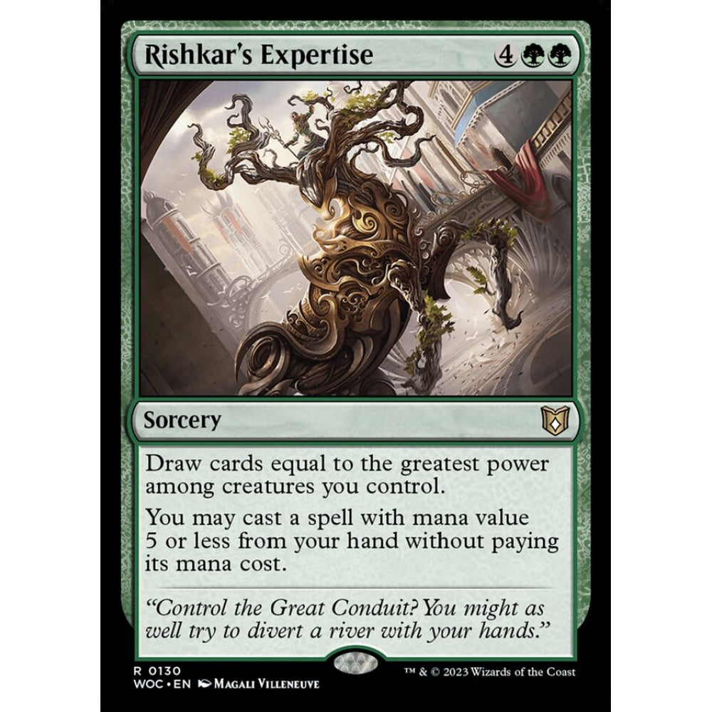 Rishkar's Expertise, rare, 130, Magic the Gathering, Wilds of Eldraine Commander