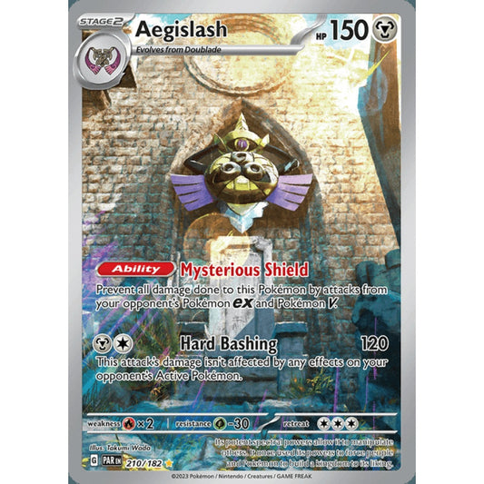 Aegislash Illustration Rare 210/182 Pokemon Card Game Paradox Rift