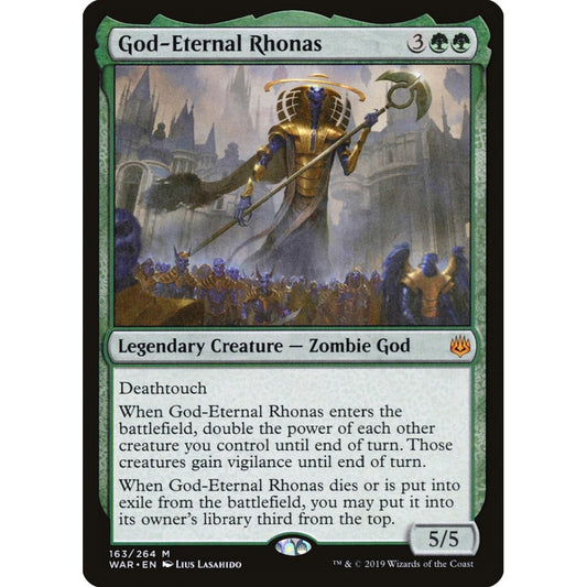 God-Eternal Rhonas mythic 163 Magic the Gathering War of the Spark