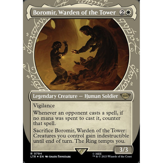 Boromir, Warden of the Tower, rare, 794, Magic the Gathering, The Lord of the Rings: Tales of Middle-earth