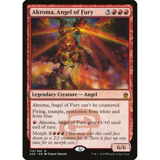 Akroma, Angel of Fury mythic 119 Magic the Gathering Masters 25