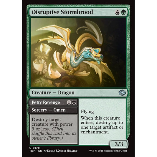 Disruptive Stormbrood // Petty Revenge uncommon 178 Magic the Gathering Tarkir: Dragonstorm