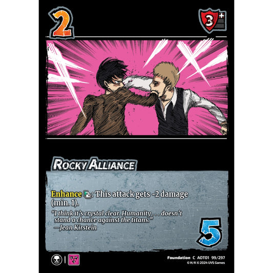 Rocky Alliance, 99/297, C, UniVersus, Attack on Titan: Battle for Humanity