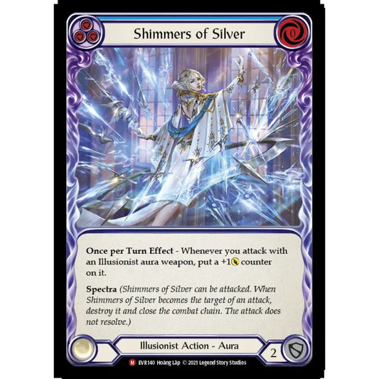 Shimmers of Silver EVR140 Majestic Flesh & Blood Trading Card Game Everfest in Regular Art