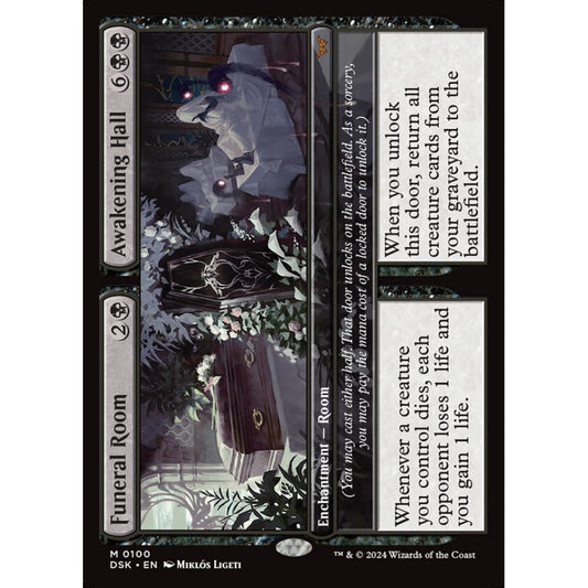 Funeral Room // Awakening Hall, 100, mythic, Magic: The Gathering, Duskmourn: House of Horror