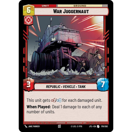 War Juggernaut, U, JTL 170), Star Wars Unlimited